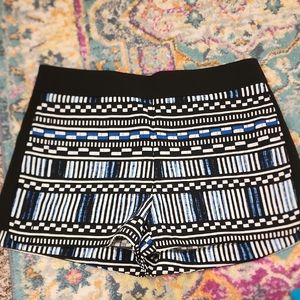 Stylish Black and Blue Women's Shorts